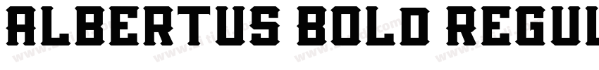 Albertus Bold Regul字体转换